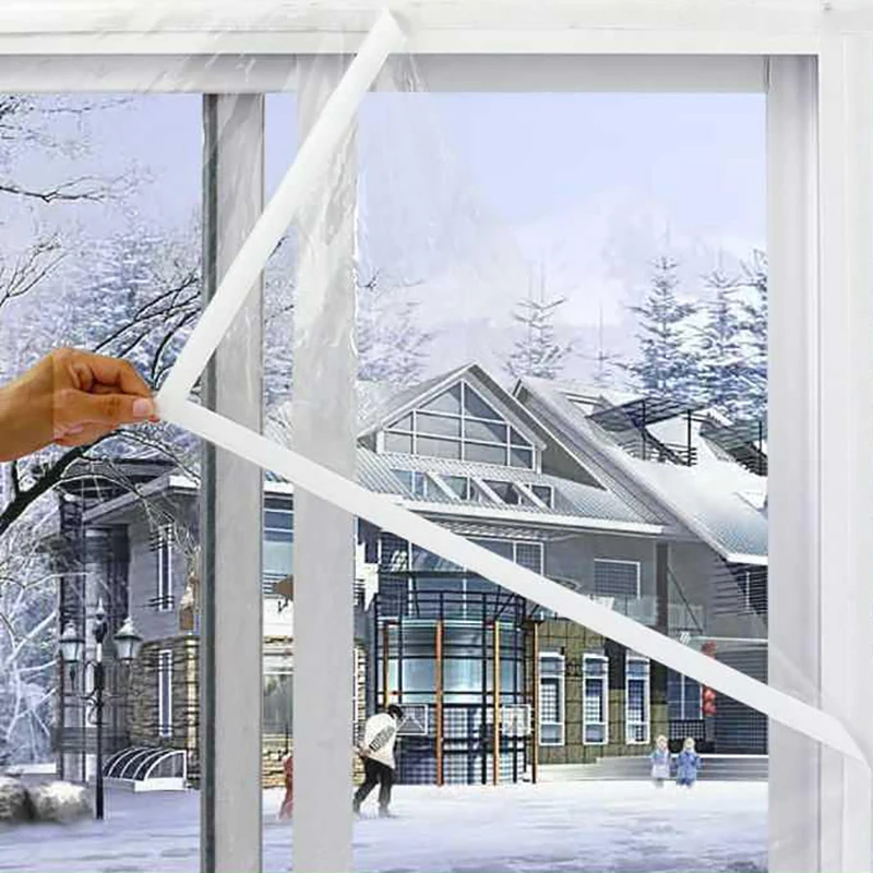 Winter Indoor Window Film 0.25mm Window Windproof Film And Warm Film Are Made Of Special Cold-Resistant PVC Material