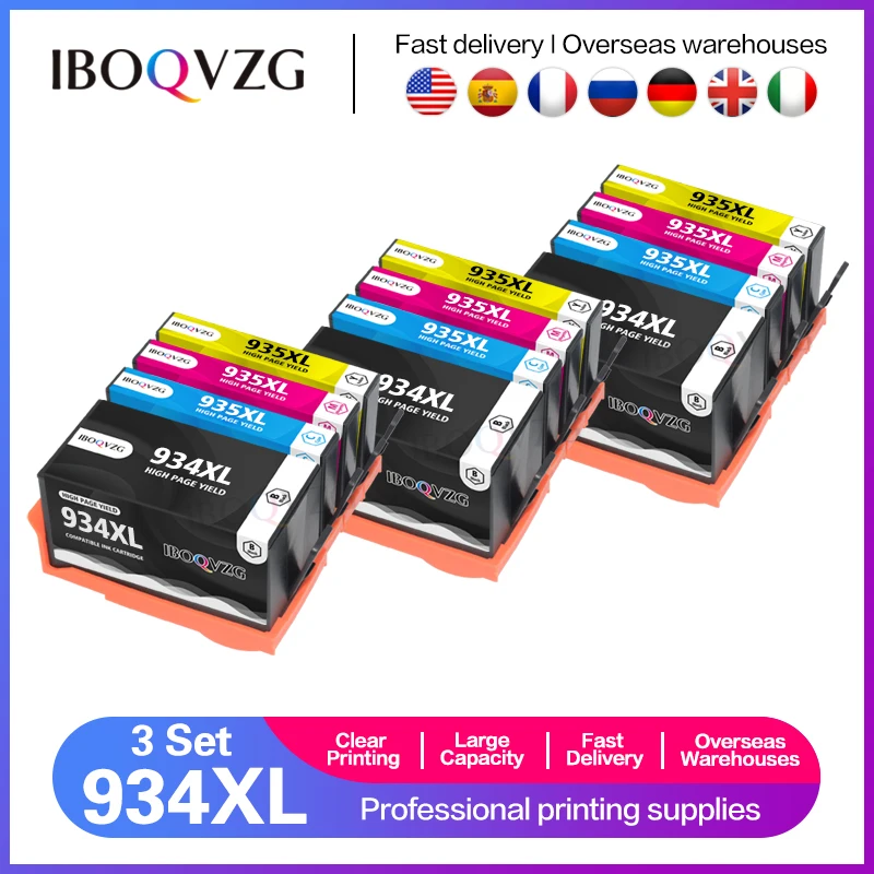 IBOQVZG ink cartridges compatible For HP934 935 replacement for hp 934 XL 935XL Officejet pro 6230 6830 6835 6812 6815 6820