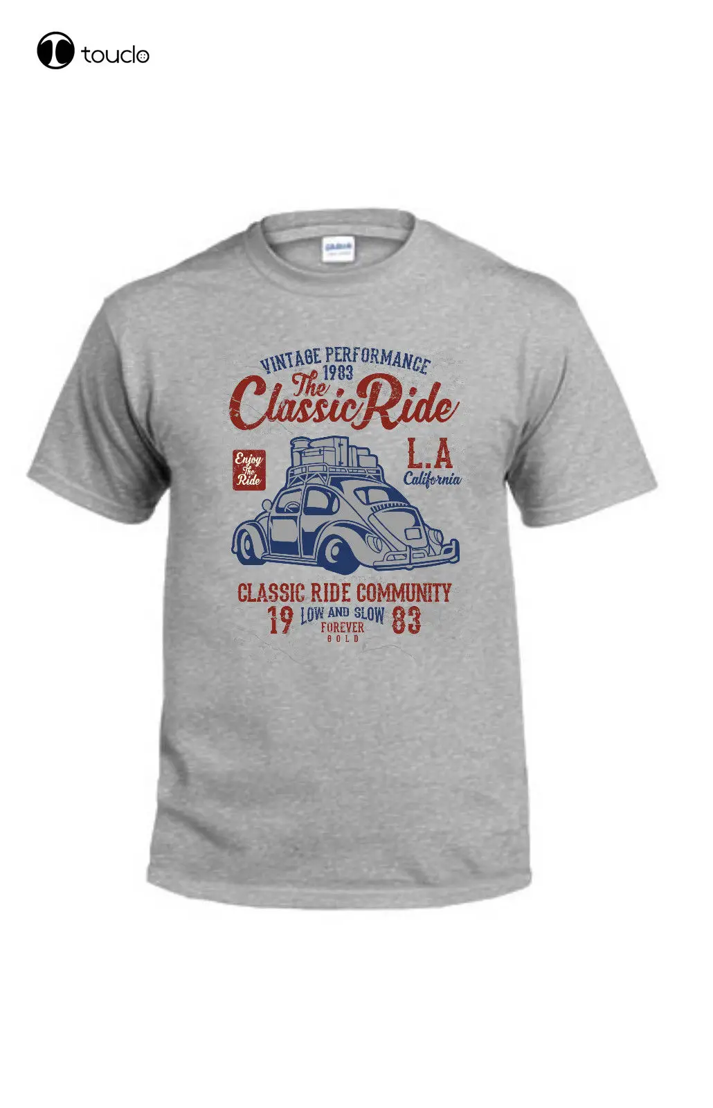 Summer Cotton Tee Shirt Tee Shirt Classic Ride Combi Coccinelle Voiture Vintage Retro  Fashion T-Shirt