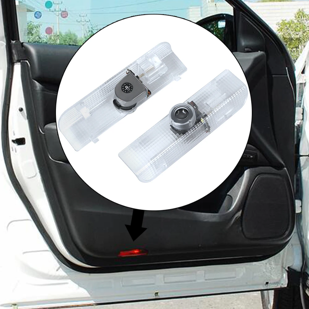 2X LED Car Door Light Bulbs Ghost Shadow Welcome Lamp Accessories For Nissan Titan Teana Altima Armada Maxima Coupe Sedan Quest view 5