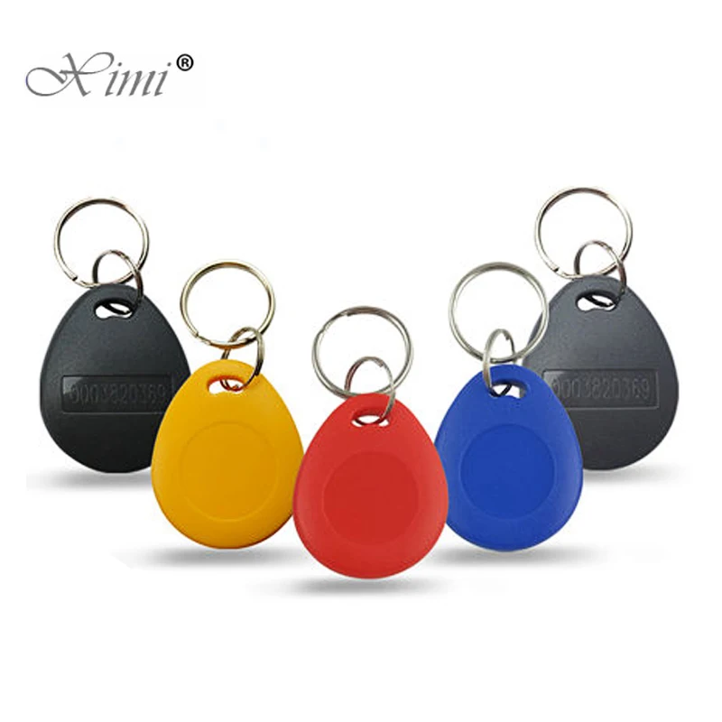 

50Pcs/lot 125khz RFID ID Card Read Only Access Control RFID Card EM4100 TK4100 Key Fobs Token Tags Keyfobs Keychain