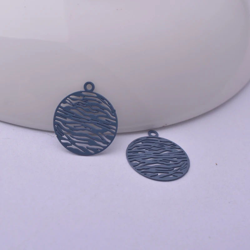 100 Stück AC4084 13*15mm Kleine Dekorative Muster-Anhänger für DIY-Ohrringe und Schmuckzubehör – Detail 5
