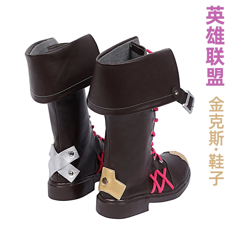 Hot Anime Arcane Game LOL Jinx Cosplay shoes boots for Halloween Fancy Stage Performance Props Amine Fans Collection Fans Gift