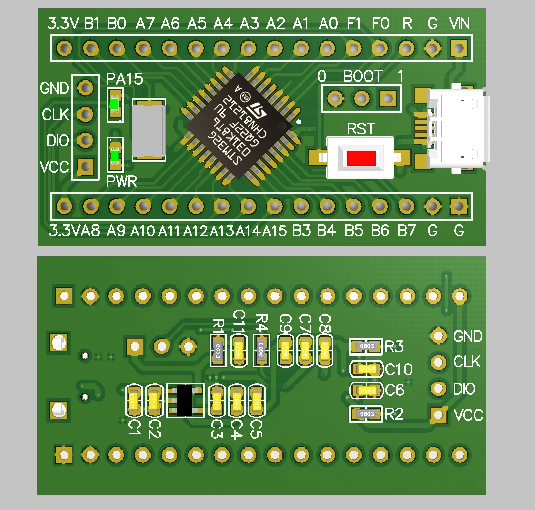 Stm32g031 Core Board muslimminimum System Cortex-M0 nuova scheda di sviluppo G0