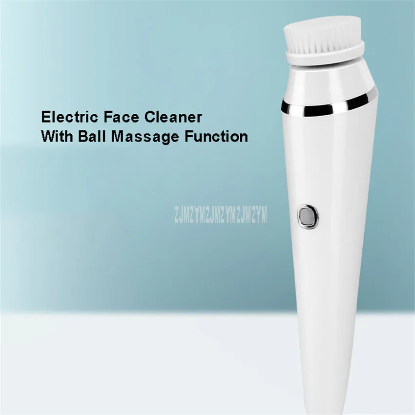 مقاوم للماء الكهربائية منظف الوجه مع وظيفة تدليك الكرة غسل فرشاة وجه الوجه المسام تنظيف جهاز الجلد جهاز تدليك لمراكز التجميل