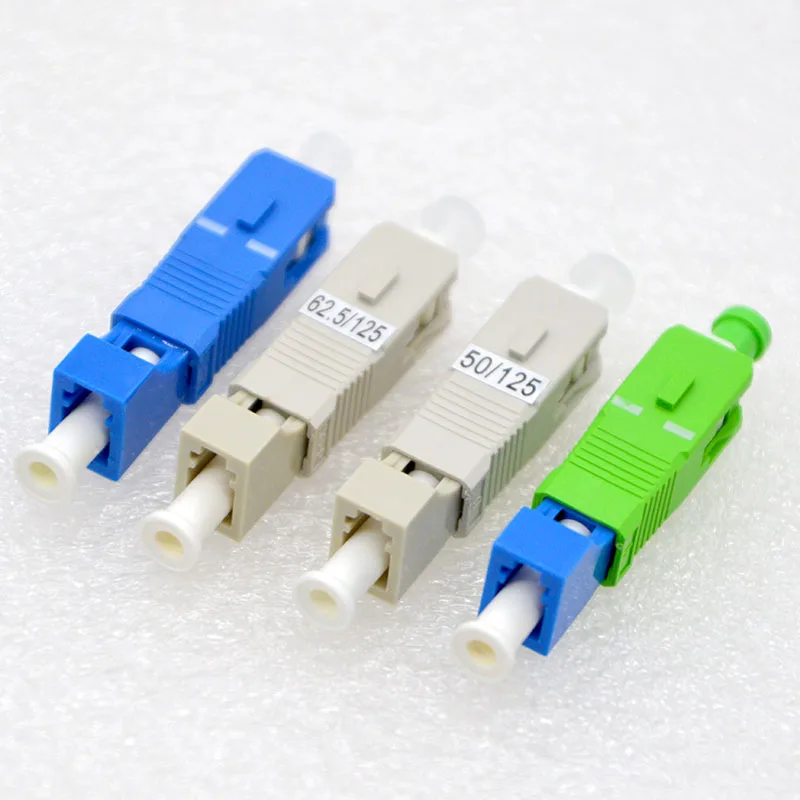 New Optical Fiber Connector LC Female-SC Male Fiber Adapter Single Mode/Multimode OM3 OM4 Adapter Flange Coupler Factory Price