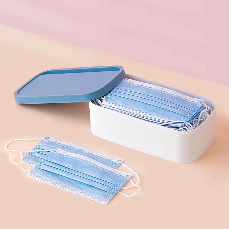 Large Dust Proof Plastic Face Mask Storage Bag Pollution Prevention Not Including Face Mask Organizer Storage Box Travel Case