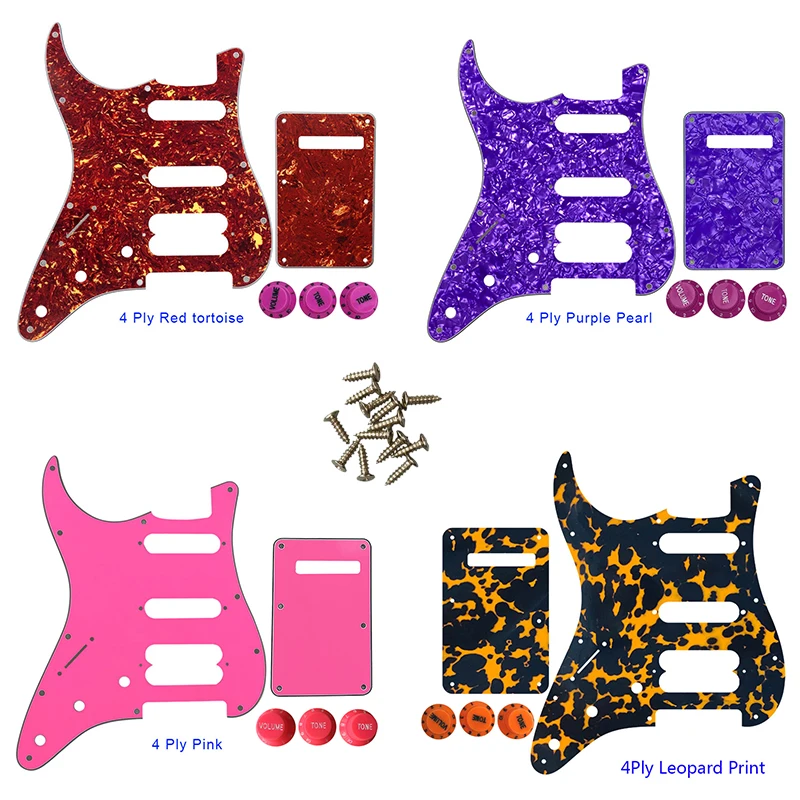 

Xinyue Guitar Parts - For FD US Left Handed 72' 11 Screw Hole Standard Start Player Humbucker Hss Guitar Pickguard Scratch Plate