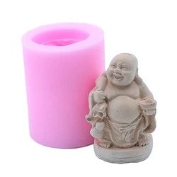 Chinese Buddha Candle Molds Silicone Mold for Soap Candle Making Decorating Gypsum Resin Craft Molds