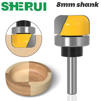 シャンク木工フライス工具、ボウルとトレイルータービット、直径3/4 