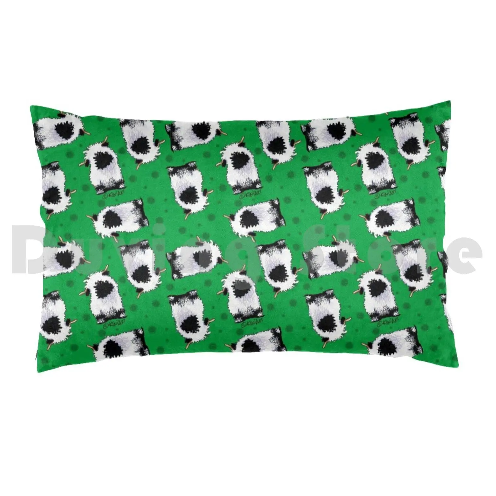 Kiniart Valais Blacknose Sheep Pillow Case 20*30 Inch Valais Sheep Valais Blacknose Sheep Kiniart Sheep Cute Sheep