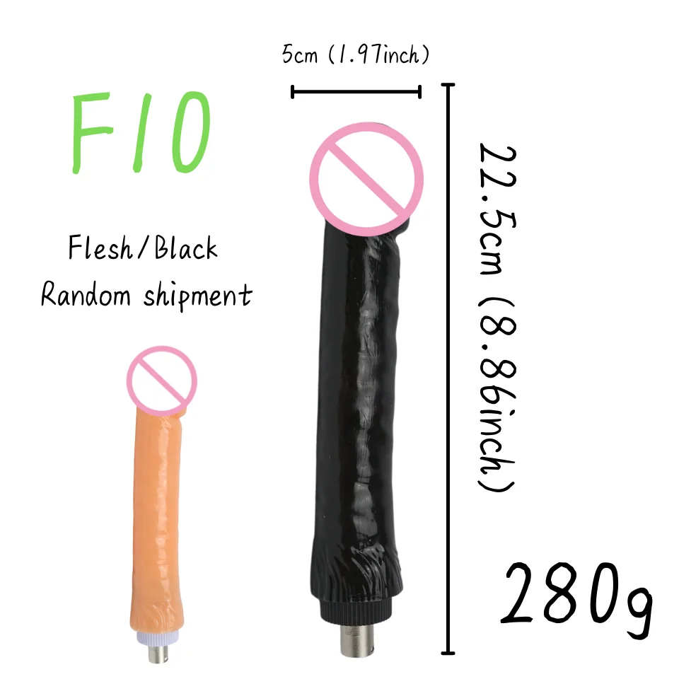 28 Types Sex Machine Attachments Dildos Attachment For 3XLR Machine With Big Dildo 3 Prong Black/Flesh Color Big Bendable Penis