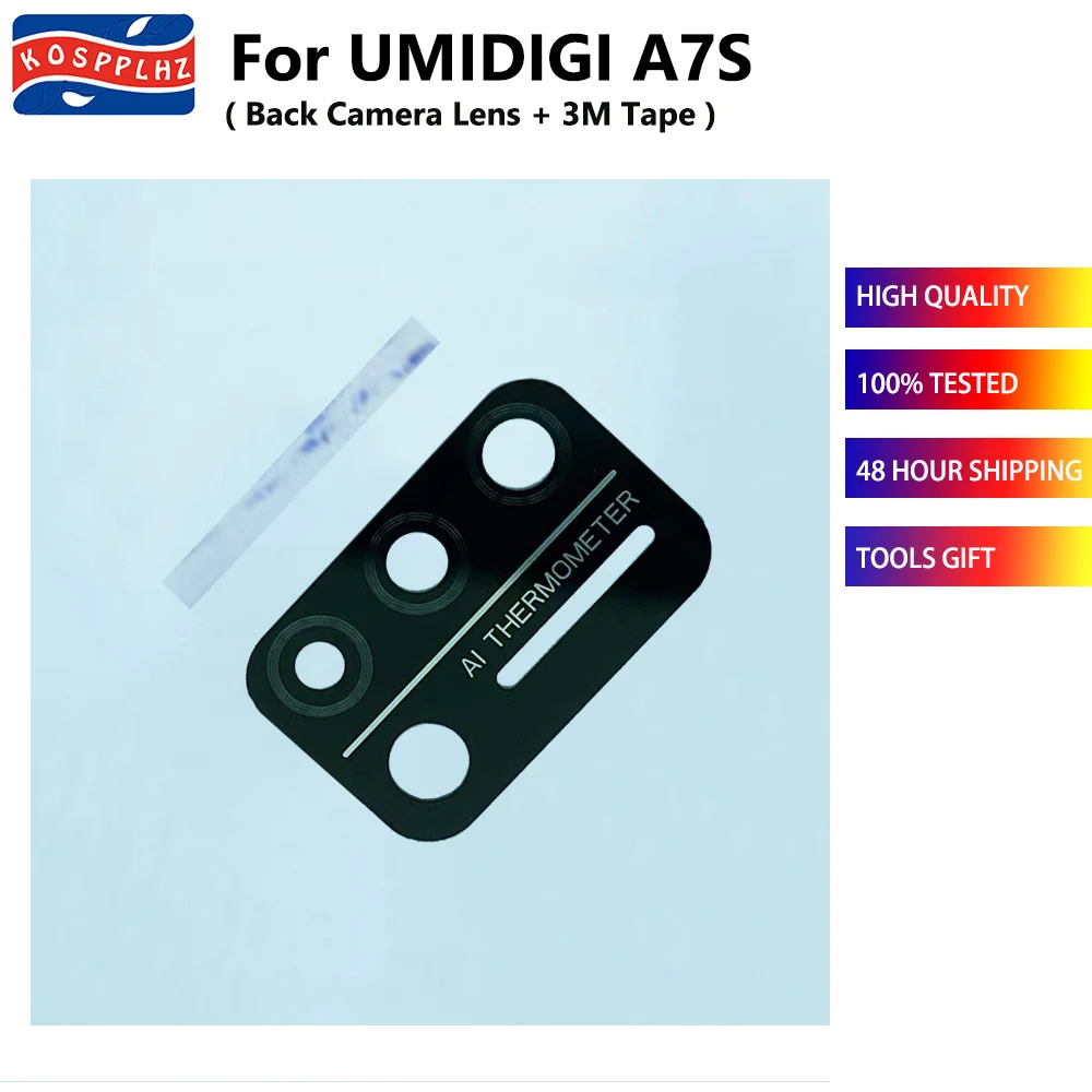 For UMIDIGI A9 Pro A7 Pro / A11Pro max / Bison / Bison X10 / A11 / A7S / Back Camera Lens Glass Cover Lens Original New + Glue