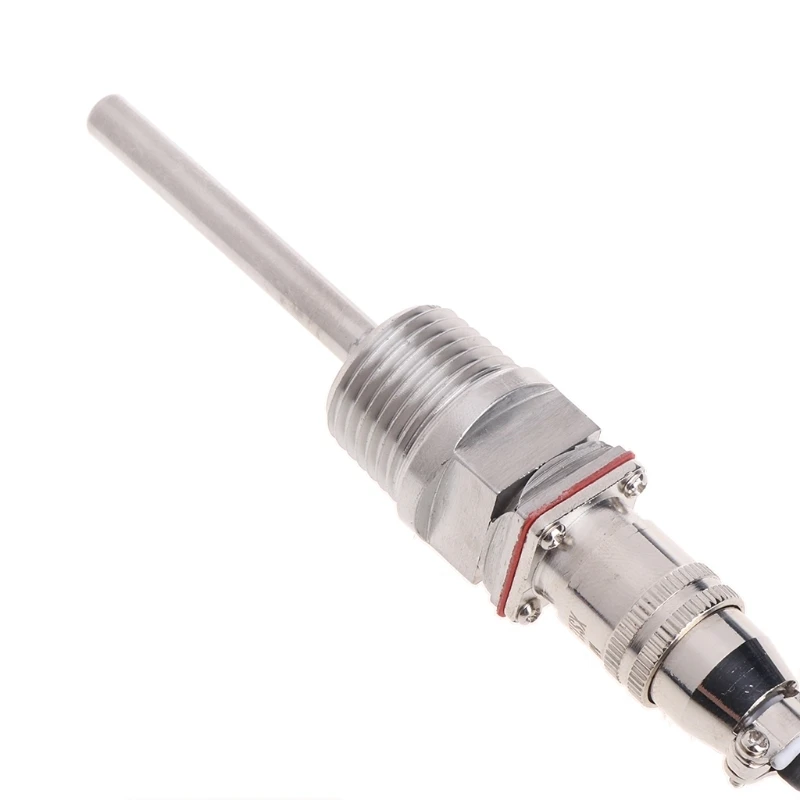 RTD PT100 Temperature Probe 5cm NPT Thread with Detachable Connector 2M Cable 3-wire Temperature