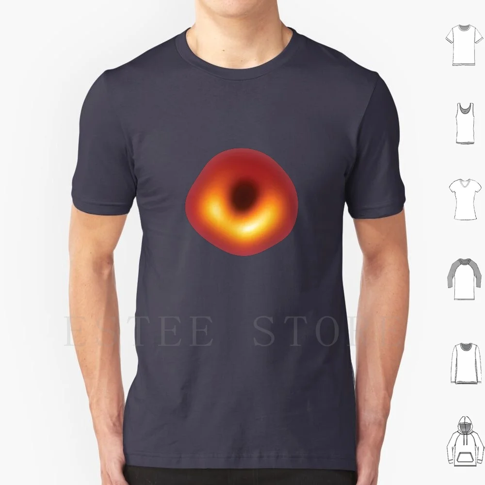 Black Hole Photo M87 T Shirt DIY Big Size 100% Cotton Black Hole Black Hole M87 Science Event Horizont Telescope Supermassive