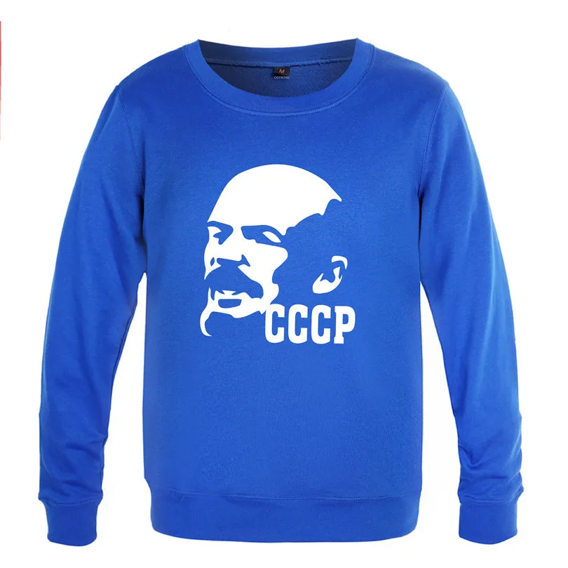 

Lenin CCCP UdSSR Sweatshirts Men Spring Autumn Long Sleeve O-Neck Pullover Casual Man Streetwear Sport Hoodie High Quality