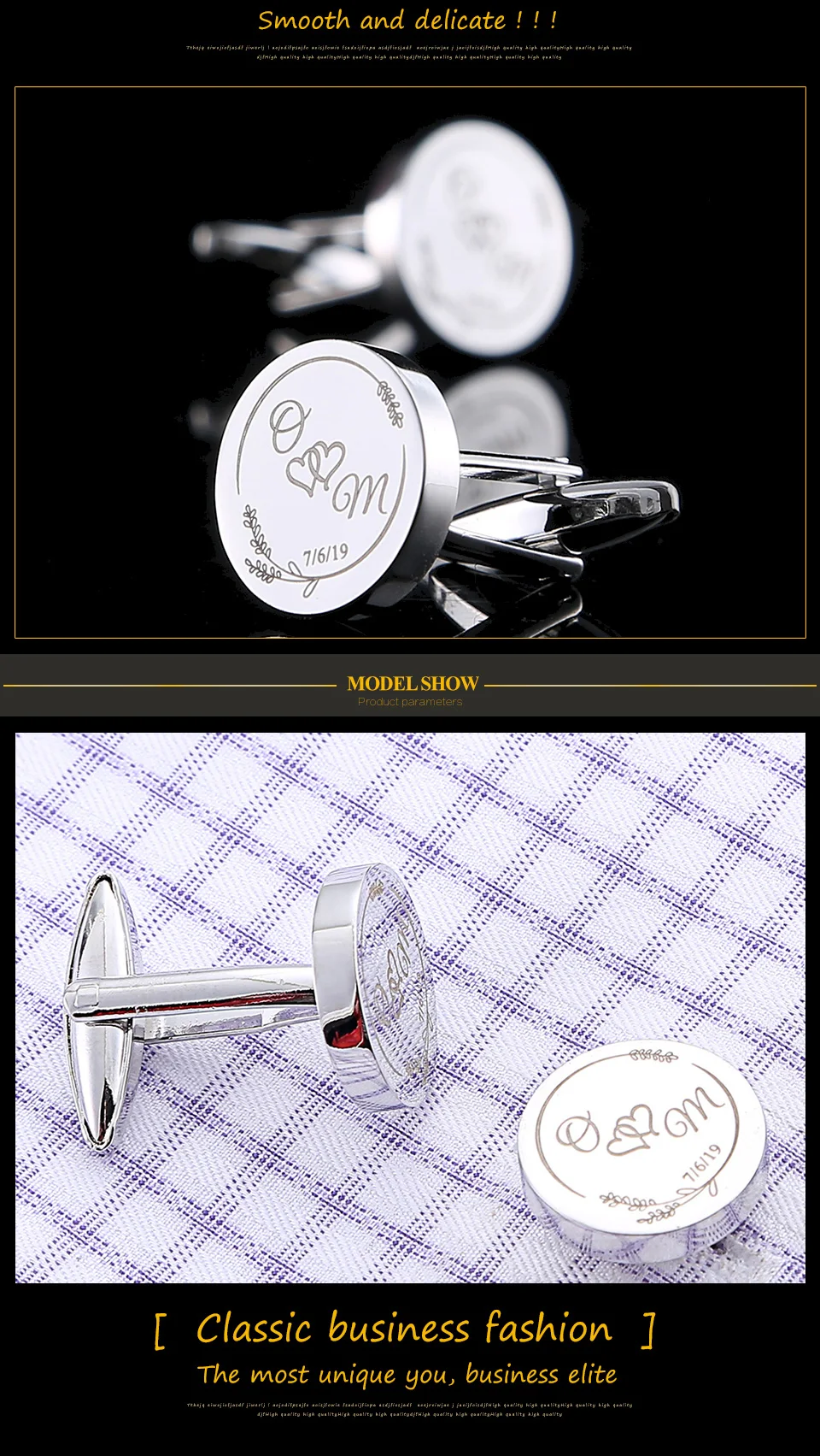 Gemelli Personalizzati Con Rratto Fotografico E Testo Inciso - Foto 2