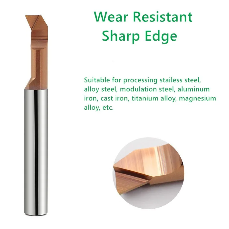 Utensile per alesatura filettatura piccola Cnc utensile per tornitura interna carburo di tungsteno lega dura precisione intera mirco diametro tornio taglio 1 pz