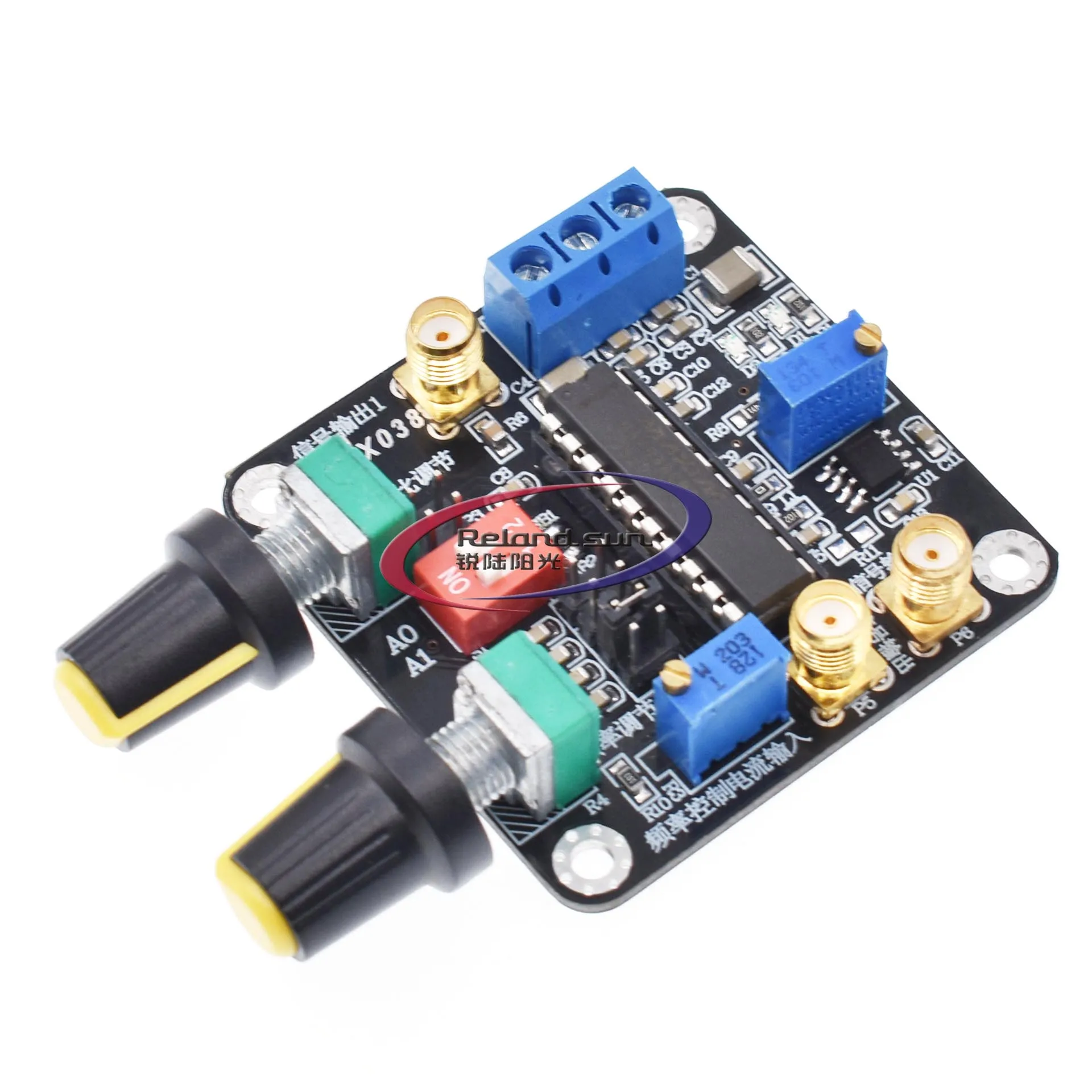 

MAX038 module triangular wave sine wave rectangular wave pulse generator module with post-stage operational amplifier