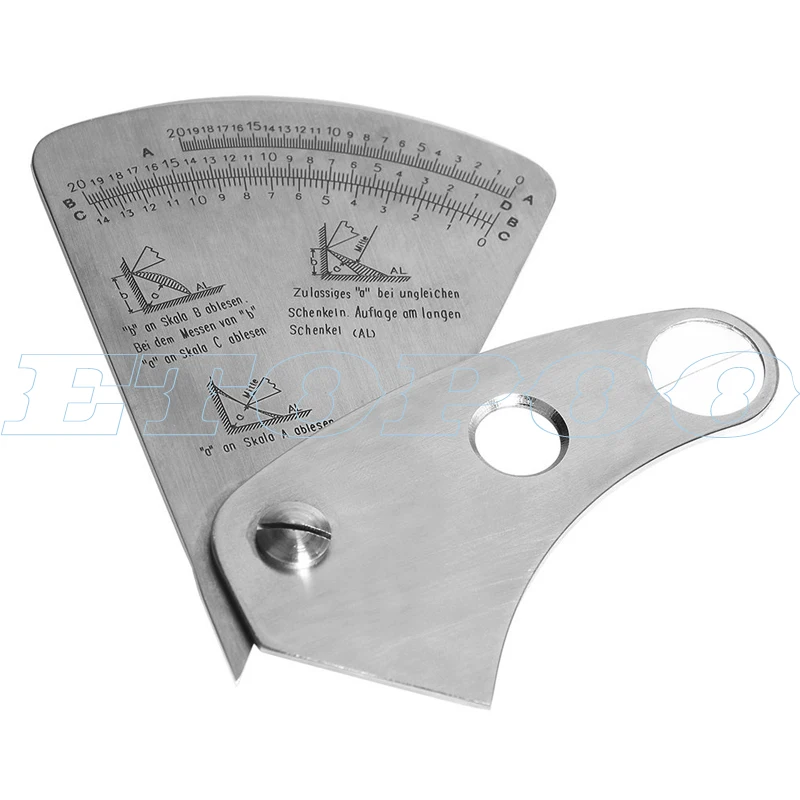 Sector Welding Gauge Fan Shape Welding Gauge Angle Height Test Ruler Welding Inspection Gage