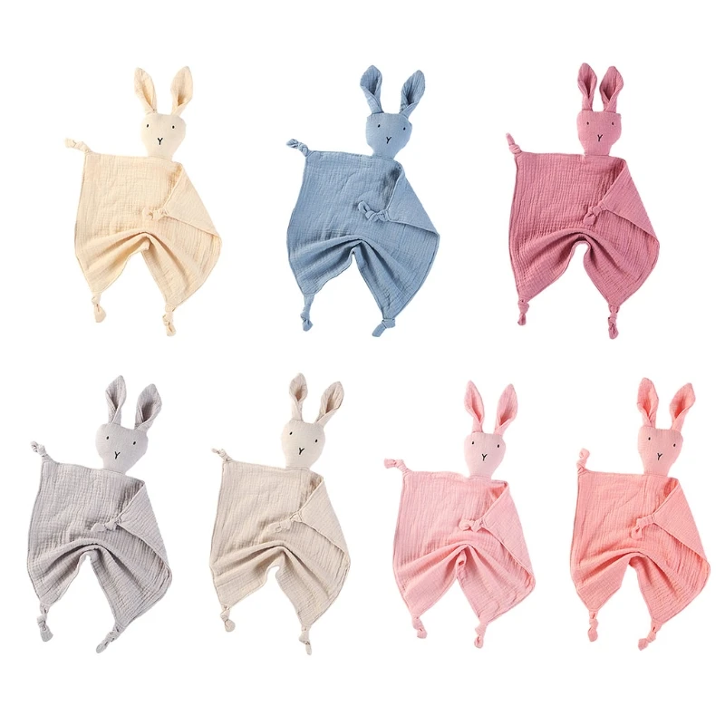 

Baby Soother Appease Towel Bib Soft Animal Rabbit Doll Teether Towel Infants Comfort Sleeping Nursing Cuddling Blanket Toys Sho