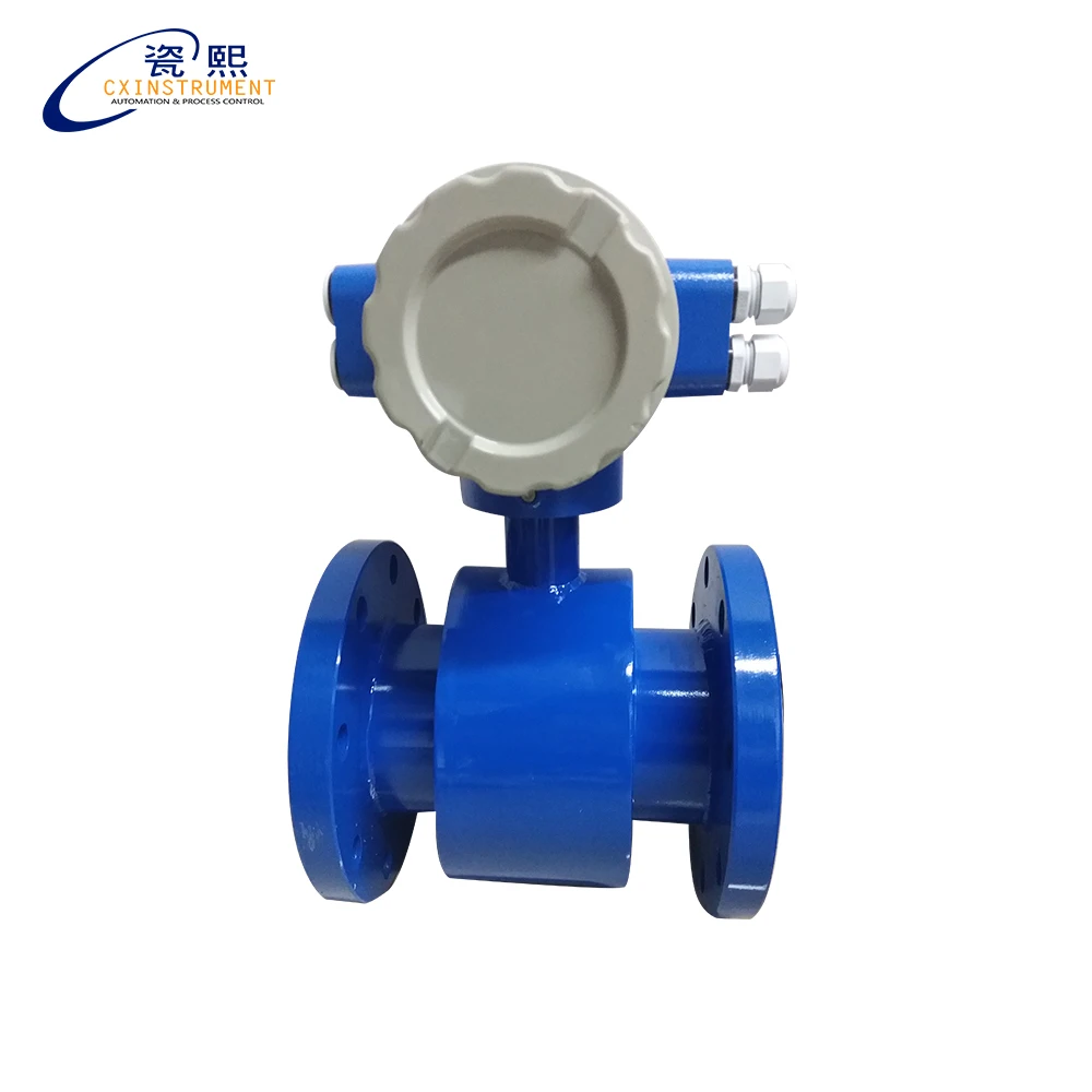 DN65 carbon steel electromagnetic flow meter with pulse and 4-20mA output