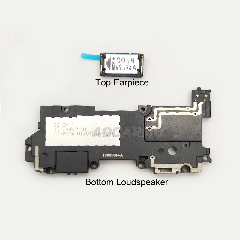 Aocarmo For SONY Xperia 1 / XZ4 / X1 J9110 Top Ear Speaker Earpiece Earphone Bottom Loudspeaker With Adhesive Replacement