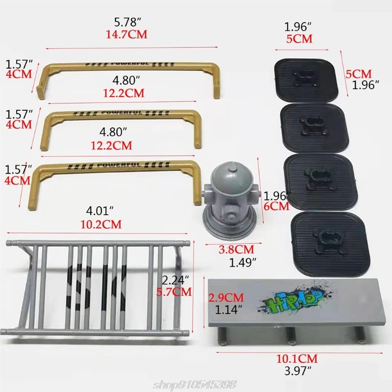 Accessori scena per Mini Finger Skateboard tastiere scooter bici kit di pattini a rotelle realistici A28 21 Dropship