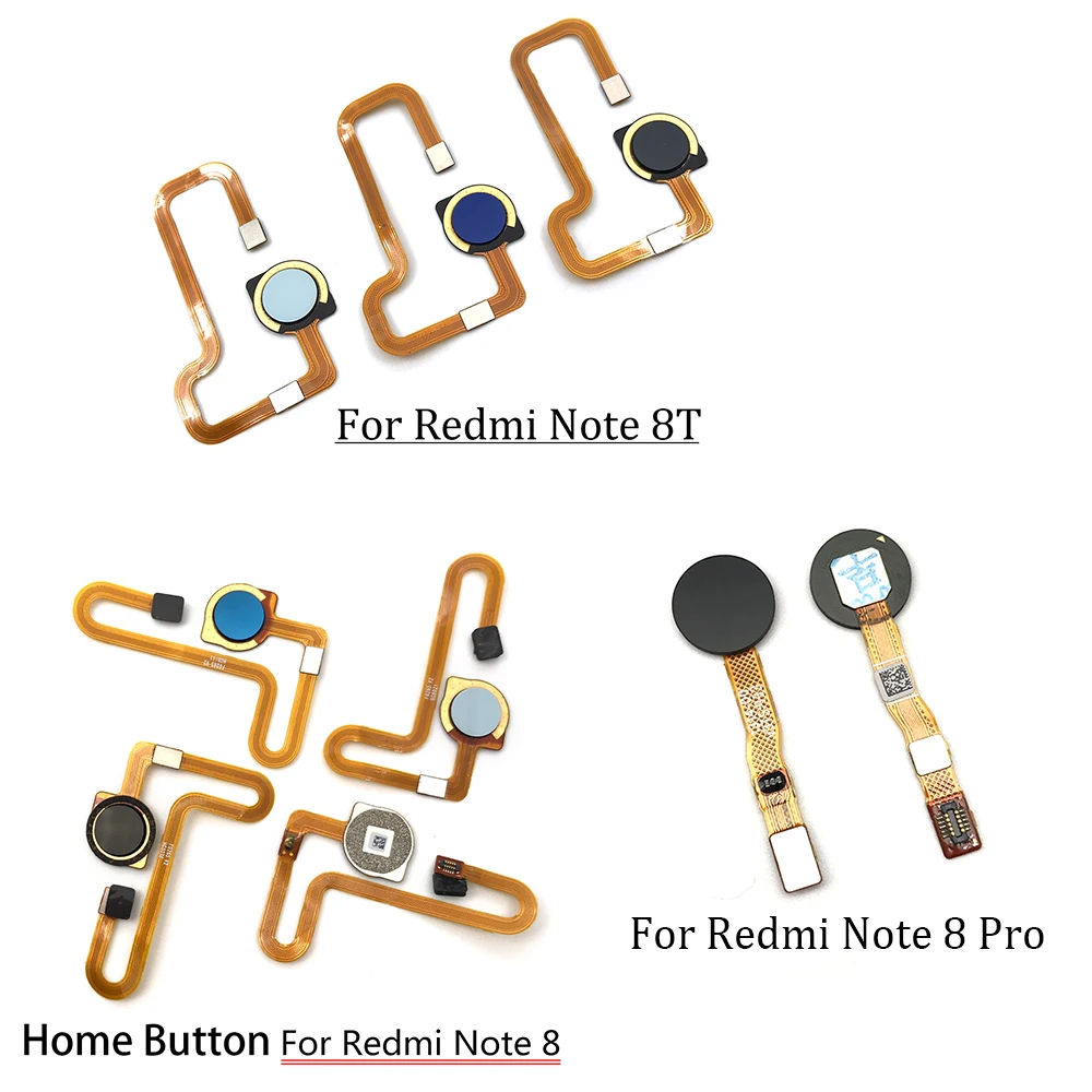 Fingerprint Sensor Scanner Touch ID Connect Motherboard Home Button For Xiaomi Redmi Note 8 8T 8 Pro Flex Cable