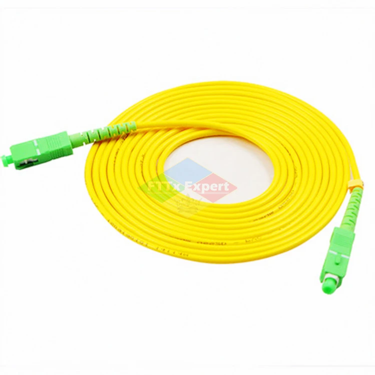 10Pcs/Lot SC/APC-SC/APC Simplex 9/125 Single Mode SM Fiber Optic Cable Patch Cord Fiber Jumper