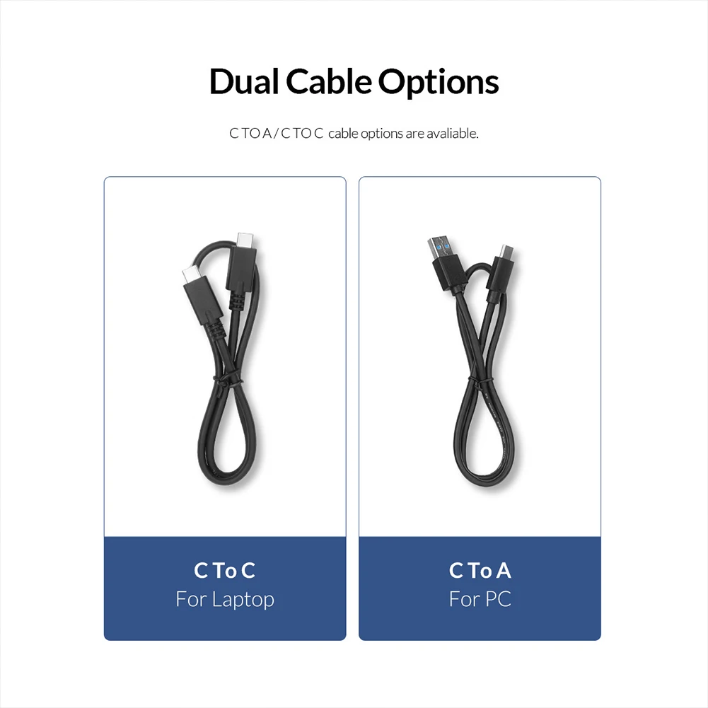 ORICO External Hard Disk Case 2.5 inch SATA HDD SSD External Box 4TB Type C to USB 3.0/3.1 HDD Housing for SSD Enclosure