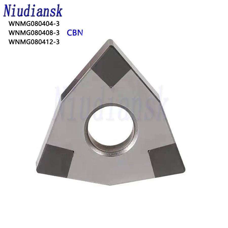 WNMG080404-3 WNMG080408-3 WNMG080412-3 Płytki tokarskie CBN CNC do obróbki zewnętrznego, kształt brzoskwiniowy, do obróbki stali hartowanej