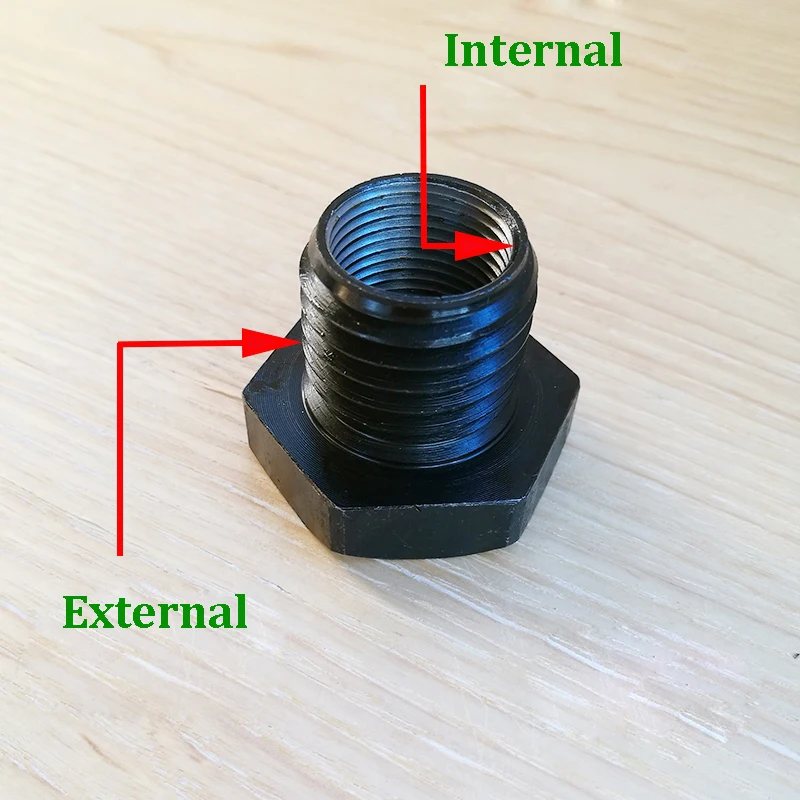 Lathe Screw Thread Spindle Adapter 1” × 8TPI / M33 x 3.5 to M18 x 2.5 Thread Chuck Insert Adapter Wood Turning Tool Accessories