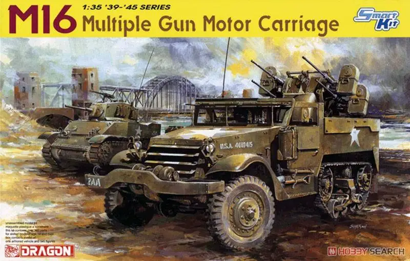 DRAGÃO-Múltiplas Gun Motor Carriage, Kit Modelo Plástico, 6381, 1/35, M16