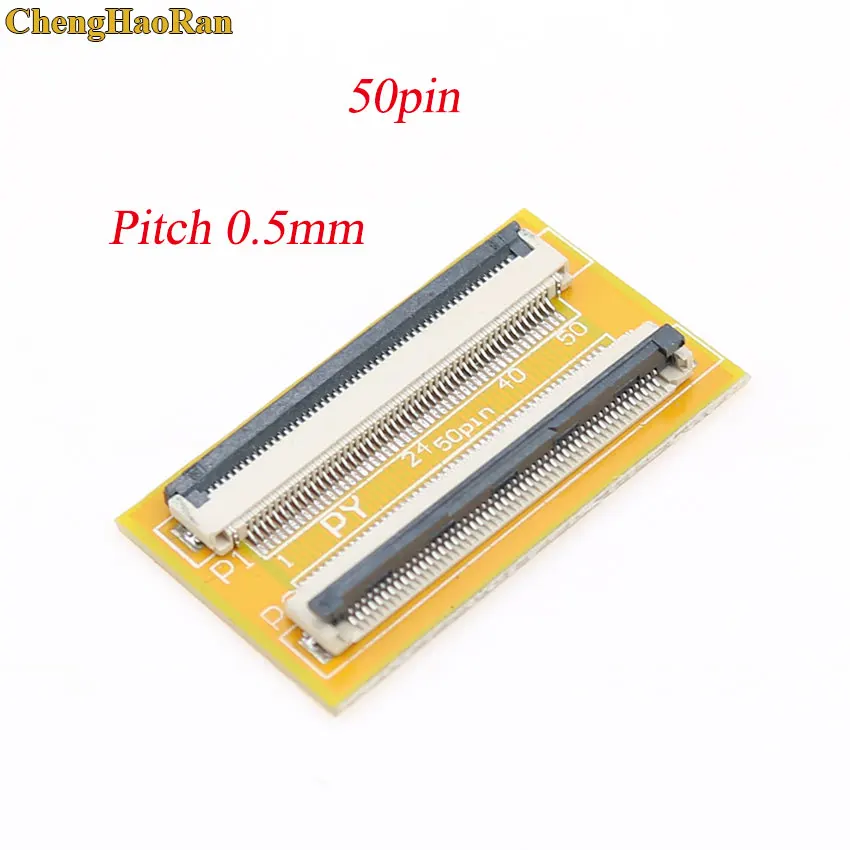 ChengHaoRan 1pc FPC FFC Flexible Flat Cable Extension Board 0.5 Pitch 6pin 10pin 12pin 24pin 30pin 40pin 50pin 60pin Connector