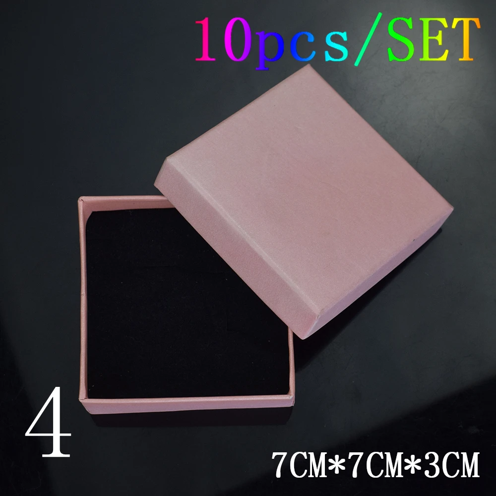 10pcs/lot Gift Boxes Wedding Party Candy Box Necklace Jewelry Storage Box Jewelry Packing Display Wholesale Rainbow Box