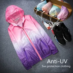 Chaqueta de protección UV para hombre y mujer, cortavientos de protección solar para niños y exteriores