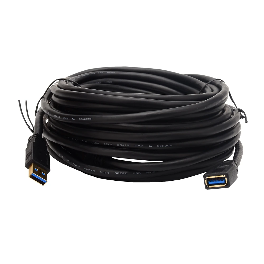 8M 10M 12M USB 3.0 Tipe A Pria Ke Wanita Kabel Ekstensi Aktif dengan Penguat Sinyal USB 3.0 Kabel Perpanjangan Pengulang 5Gbps