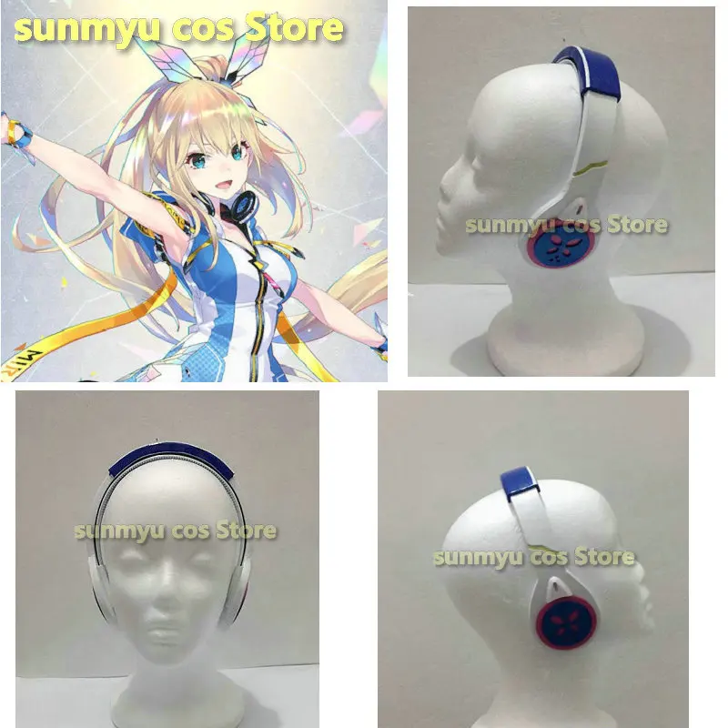 

VTuber YouTuber Mirai Akari Headphone Earphone EVA Fabric accessory props Cosplay Custom