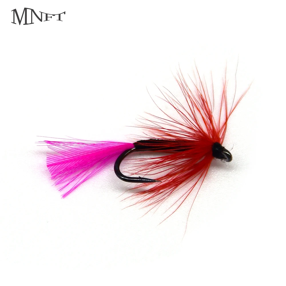 MNFT 10PCS Wet Fly Fishing Lures Magenta Skirt Tail Nymphs Lures 9#  Hook Insect New Product