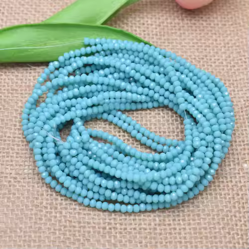 Yanqi 2 3 4mm Rondell Austria Faceted Crystal Beads Round Glass Beads Loose Spacer Beads for Jewelry Making DIY - Image 12