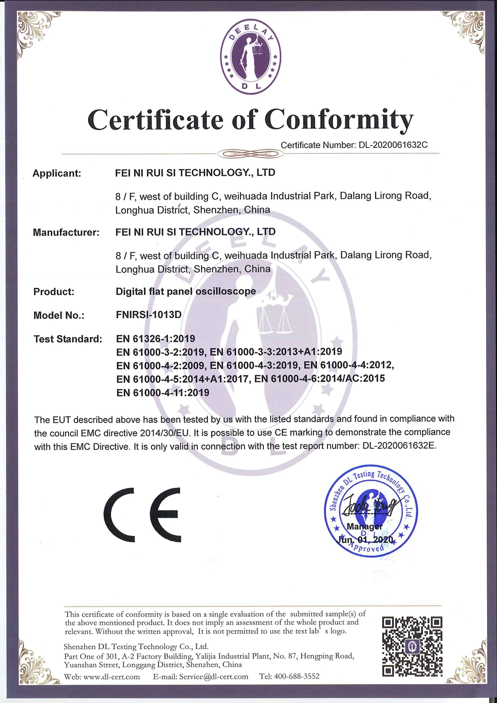 FNIRSI-1013D Digitale Tablet Oscilloscoop Dual Channel 100M Bandbreedte 1gs Sampling Rate 7 Inch Mini Tablet Digitale Oscilloscoop