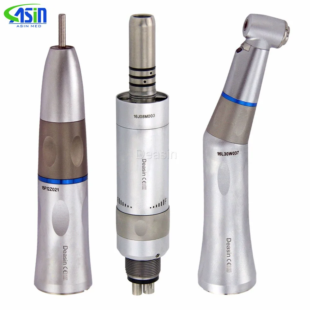 high quality 1 piece dental inner water way contra angle handpiece straight handpiece 6 holes motor