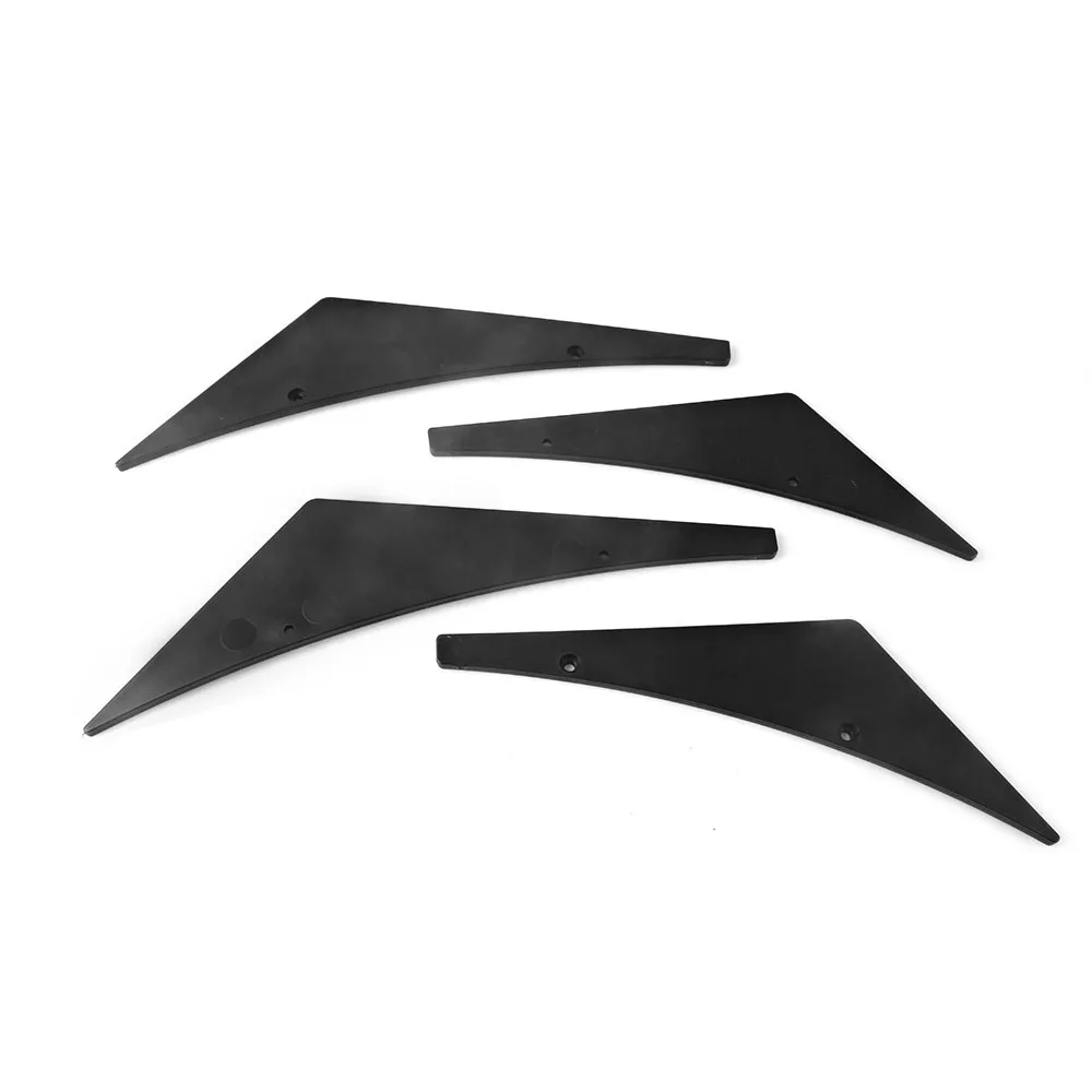 RASTP-4pcs/set Universal Front Bumper Lip Splitter Diffuser Fins Body Spoiler Canards Valence Chin Car Tuning Canard RS-LKT009