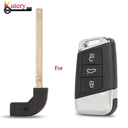 Jingyuqin sostituzione Uncut Smart Emergency Insert Key Blade per Volkswagen VW Passat B8 nuovo Magotan B5 Skoda A7 Variant Key