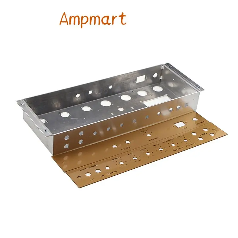 Ampmart 1 Stück JTM45 Aluminiumgehäuse mit 2 Stück Acryl-Frontplatte