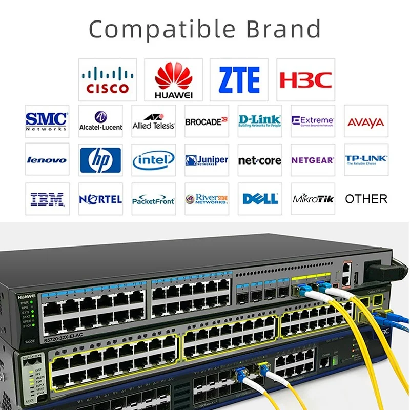 10G Sfp + Naar RJ45 moduł Koper 10Gb Sfp moduł RJ45 Sfp Sfp +-T 10GBase-T Koper sfp 80M dla Cisco Mikrotik tp-link d-link