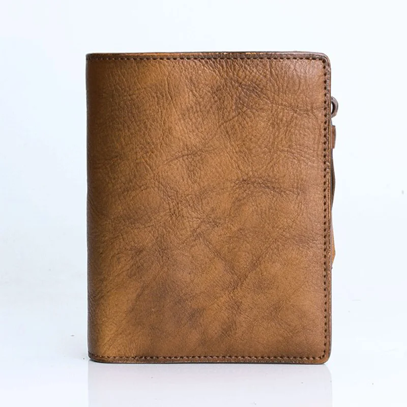 

Vintage Women Leather Wallet Short Slim Male Purses Money Credit Card Holders Men Wallet ZP009