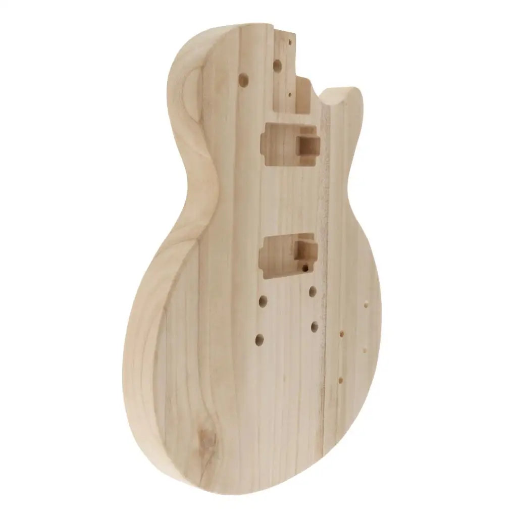 DIY Fine Unfinished Guitar Polished White Body Maple Fits for ST Guitar 