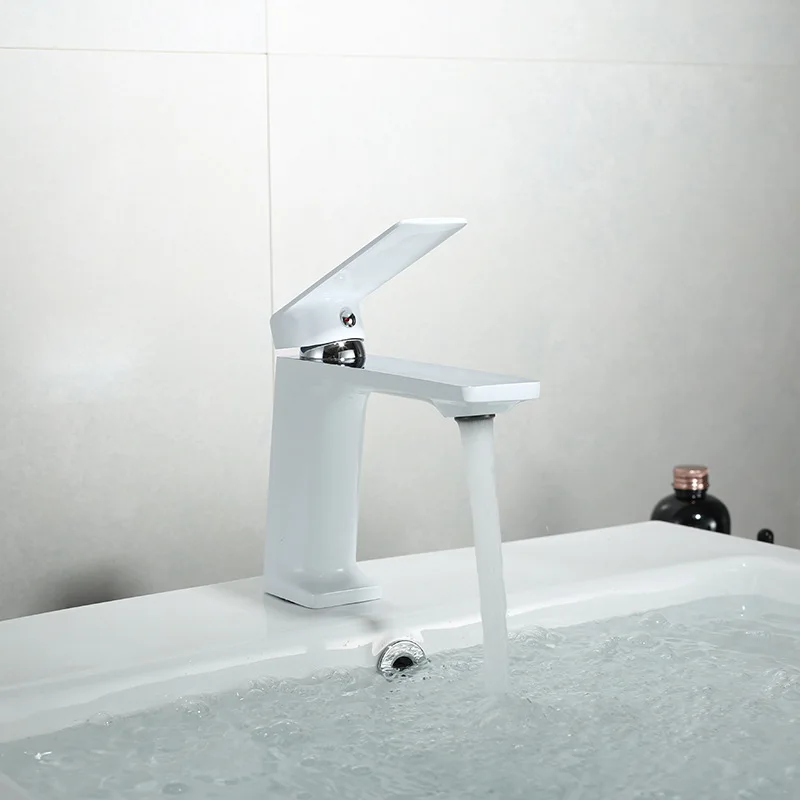 Robinets de ark chromés, trou à poignée unique, pont de lavage vintage, grue de robinet de centre commercial chaud et froid